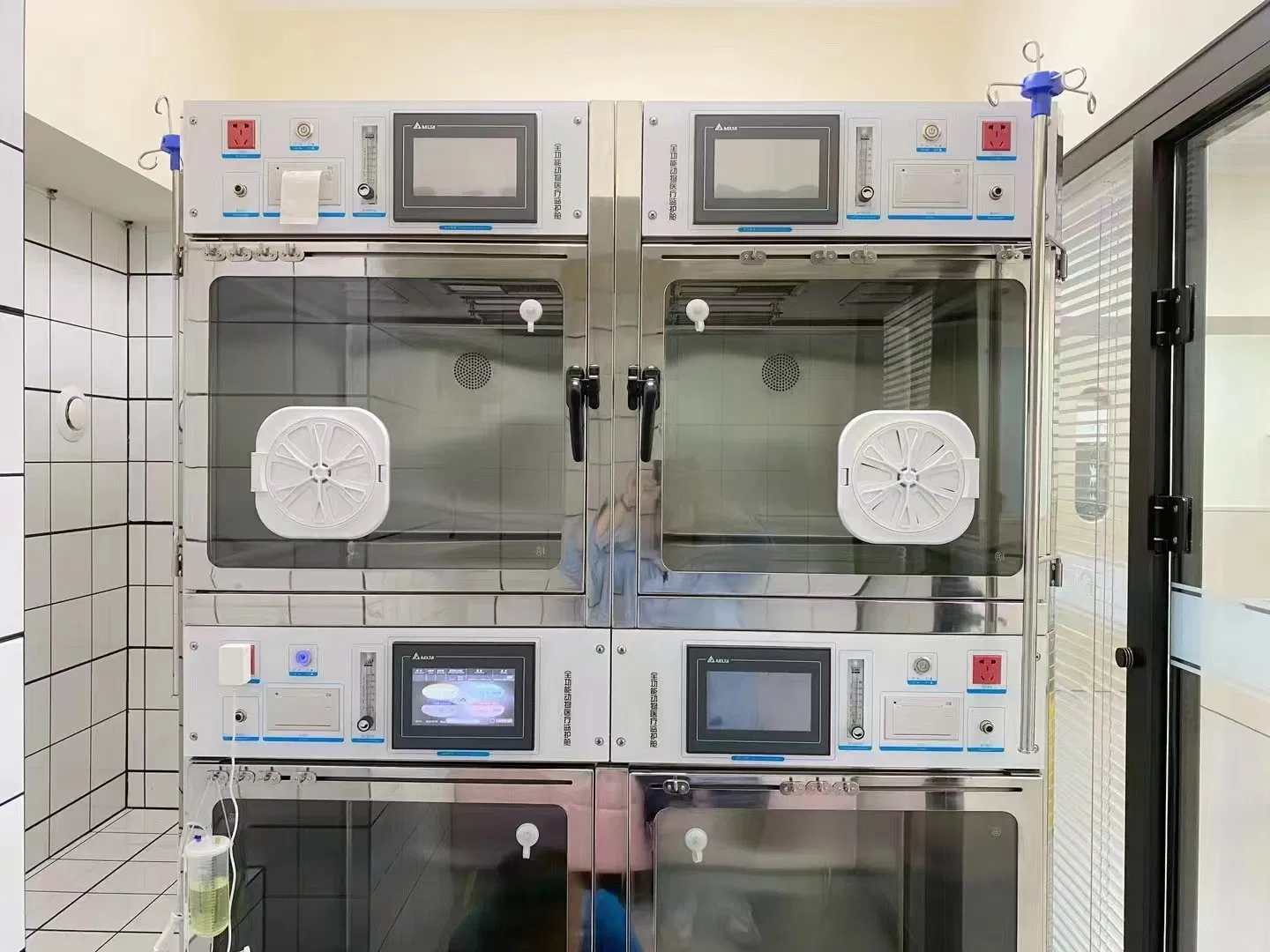 Pet Hospital Stainless Steel Veterinary Medical Animal Care Pet ICU Oxygen Cage