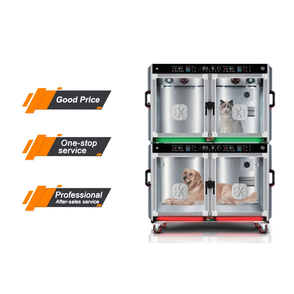 Professional High Quality Veterinary Equipment Pet ICU Cages with Oxygen