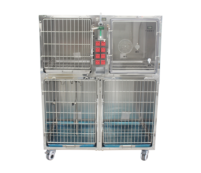 Stainless Steel Pet Electric Power Veterinary Kennel ICU Care Oxygen Cage