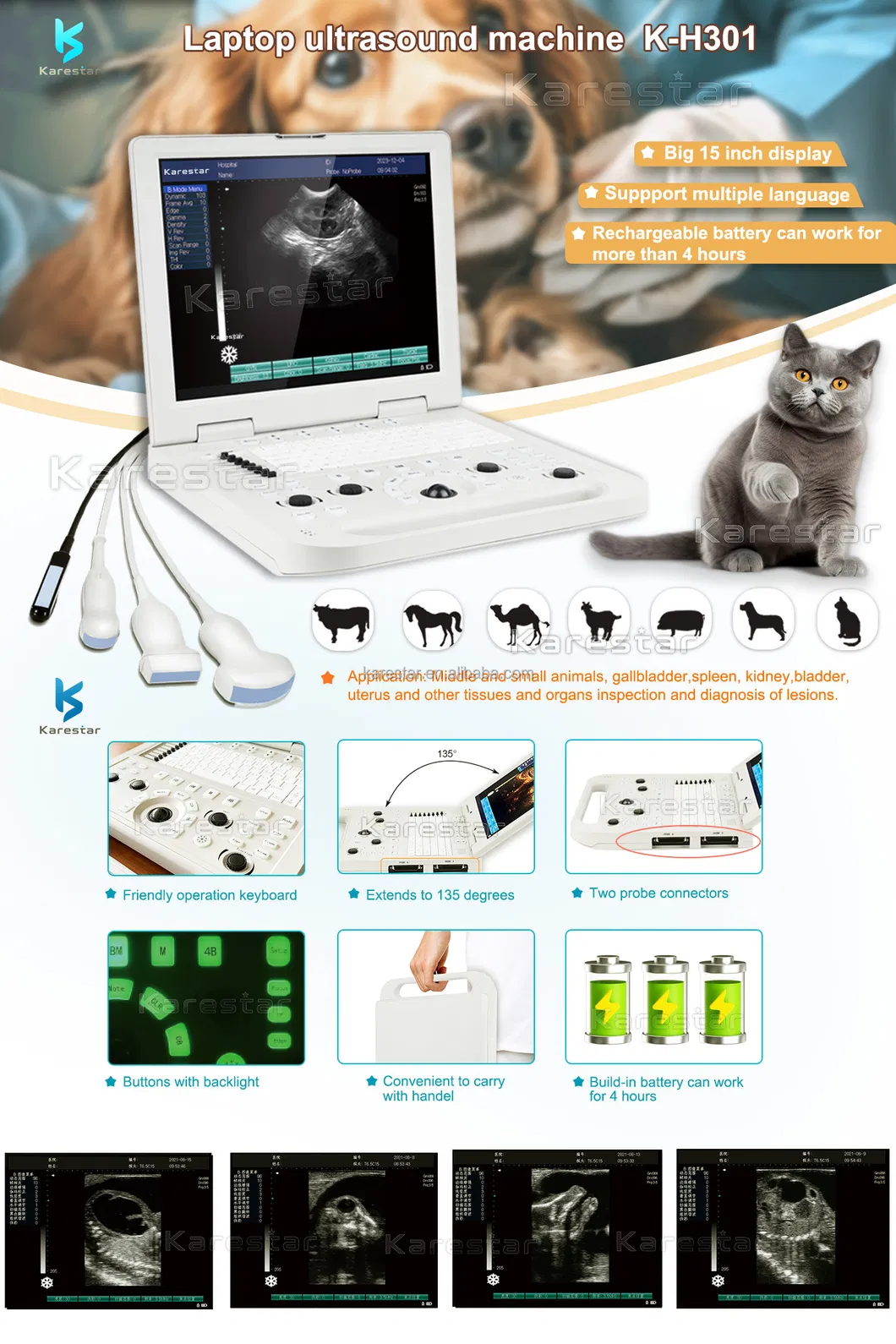 K-H301 Vet Ultrasound
