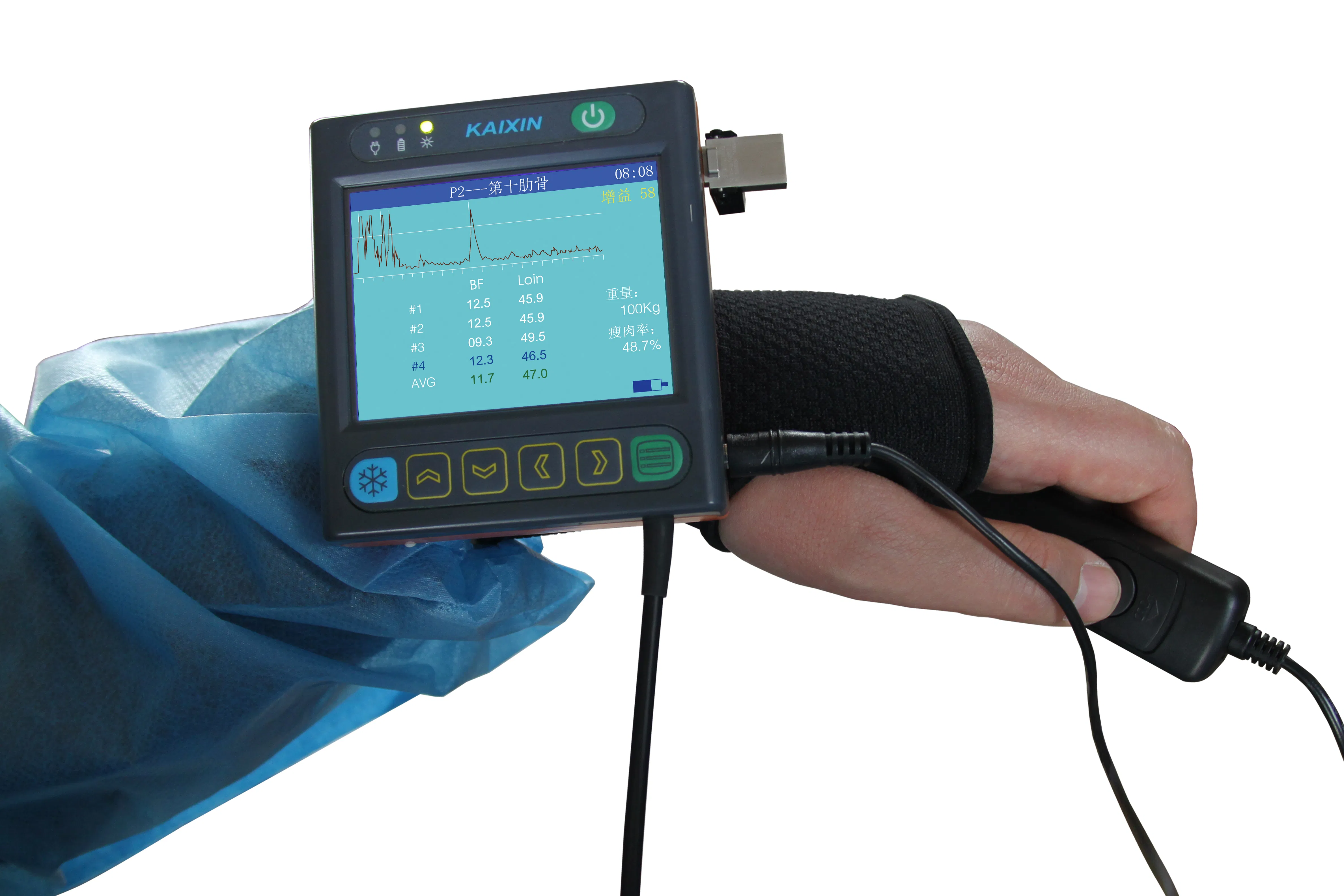 Veterinary Diagnostic Instrument for Backfat and Pregnancy Testing