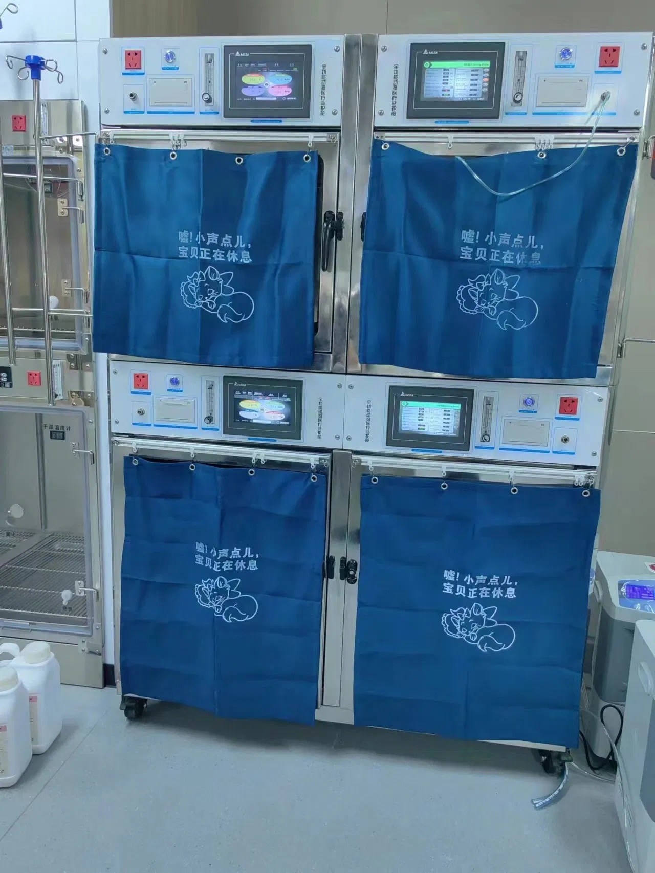 Pet Hospital Stainless Steel Veterinary Medical Animal Care Pet ICU Oxygen Cage