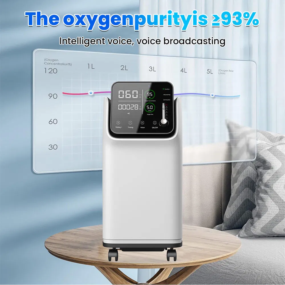 Portable 5 Liter Veterinary Oxygen Concentrator Animal Care