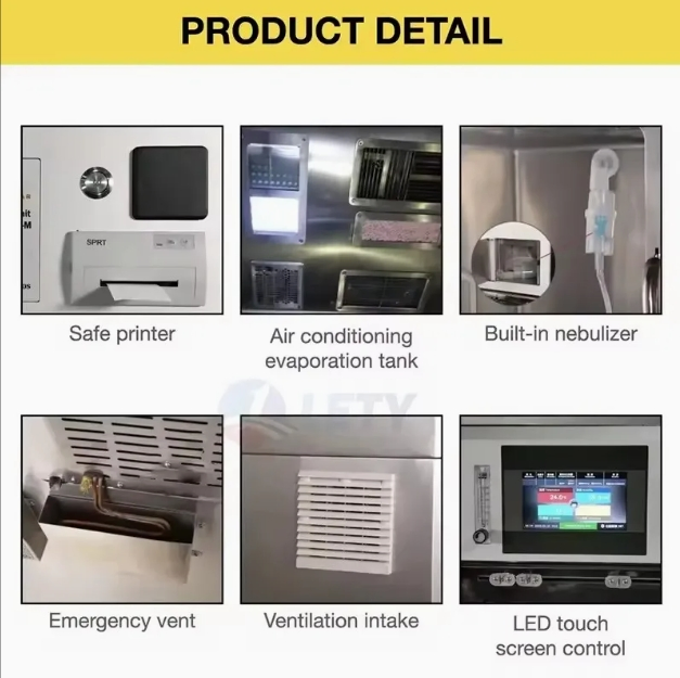 Dog Puppy Intensive Care Medical Clinic Stainless Steel Veterinary Incubator Intelligent Pet ICU Cage