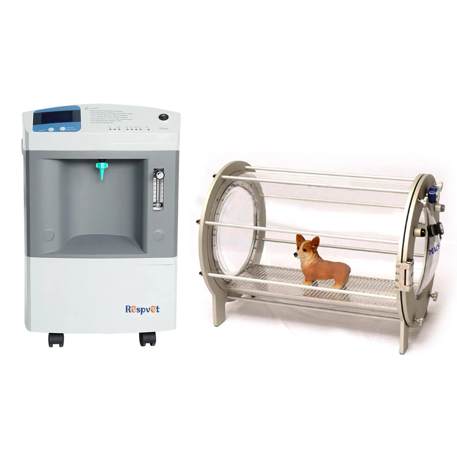 Longfian 93% High purity 10L animal medical veterinary oxygen concentrator connected to chamber