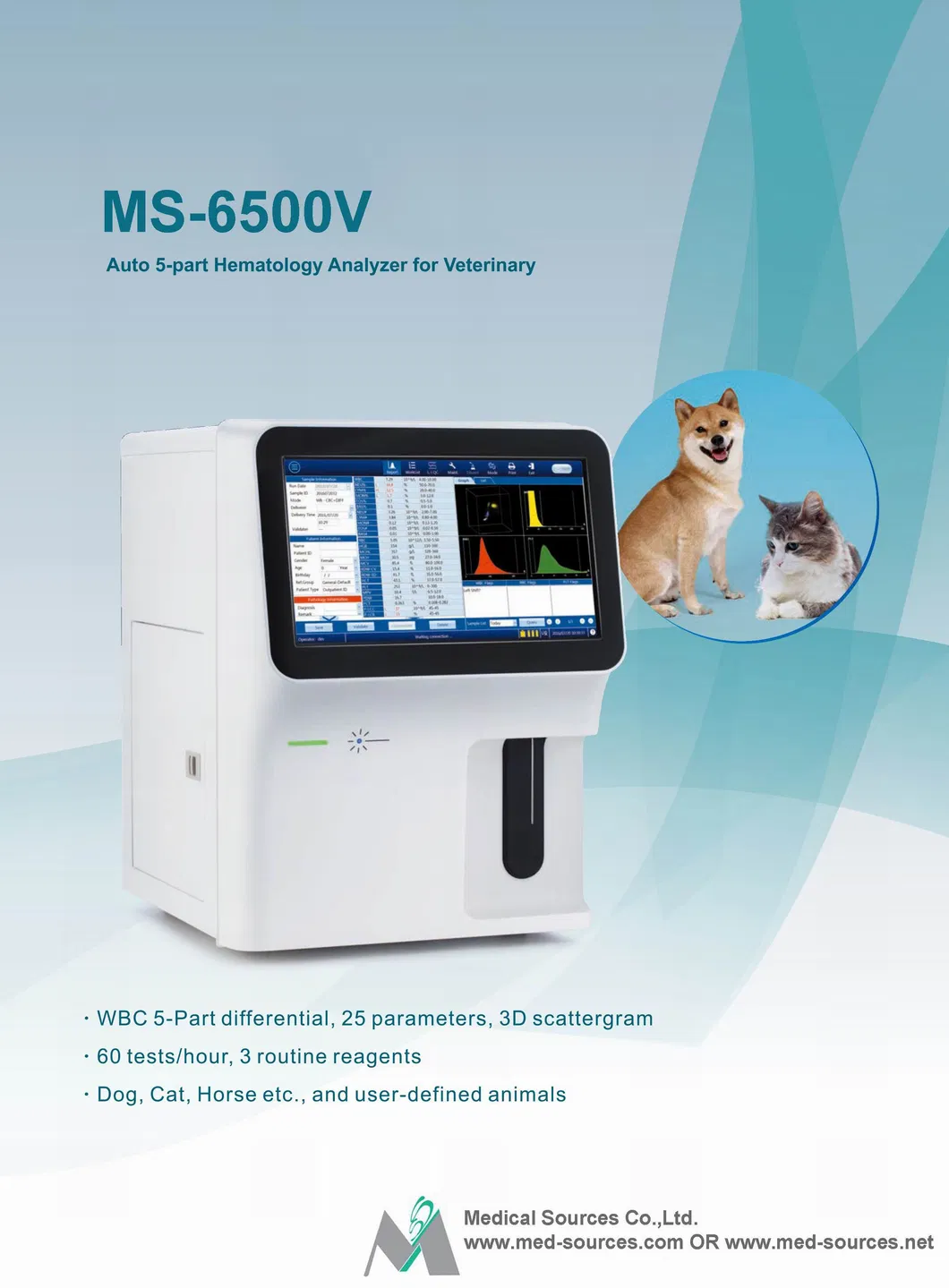 MS-6500V Auto 5-Part Hematology Analyzer 2