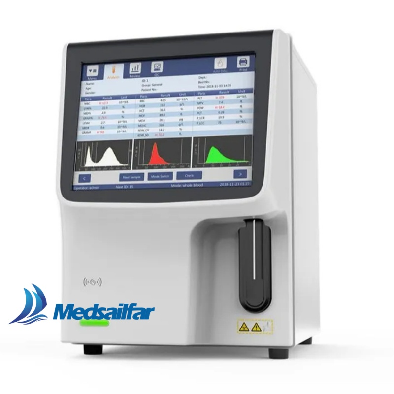 Multi-Language 5-Part Auto CE Blood Cell Counter Veterinary Hematology Analyzer