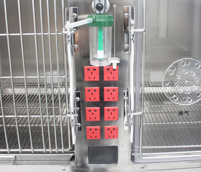 Stainless Steel Pet Electric Power Veterinary Kennel ICU Care Oxygen Cage