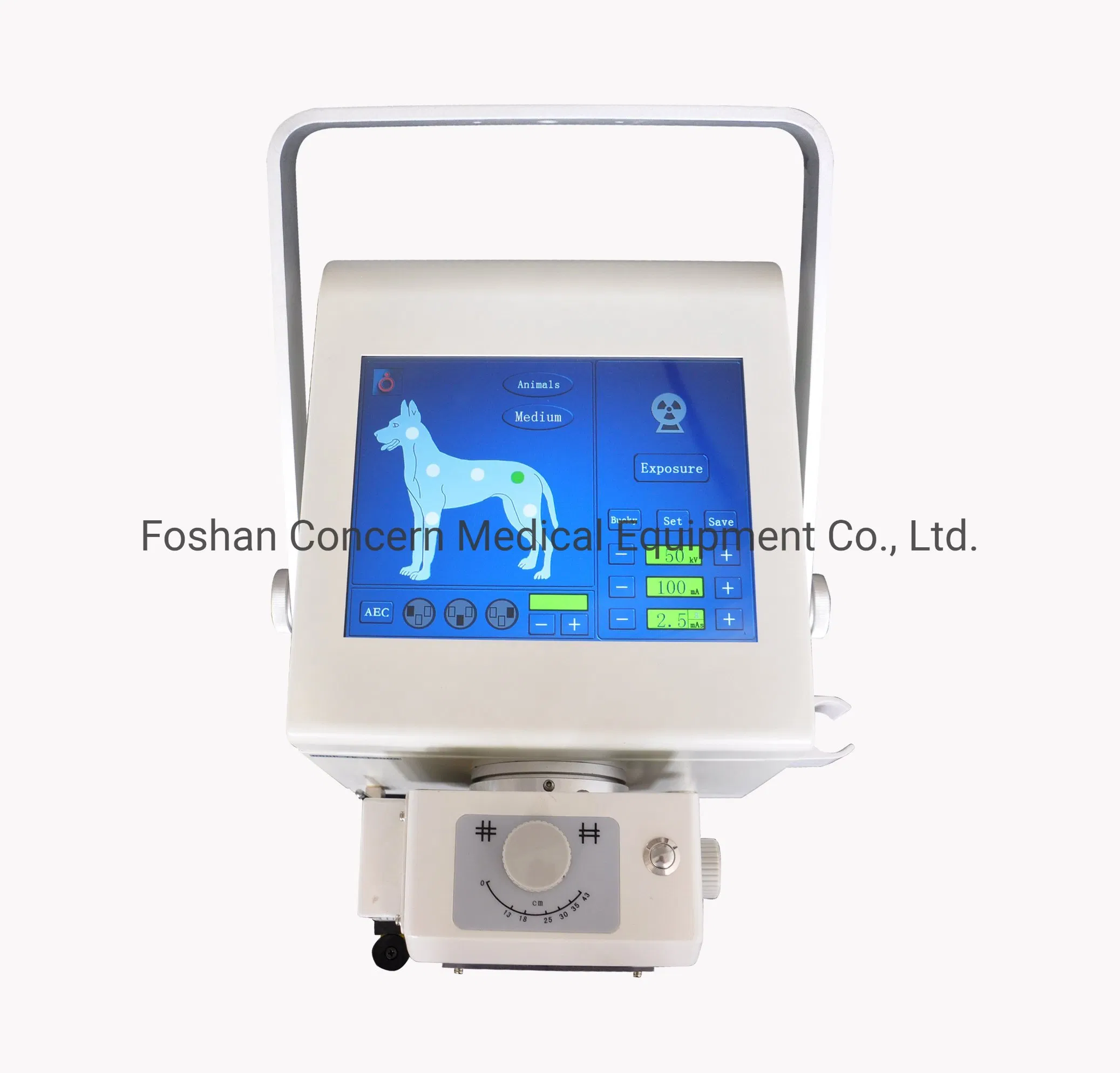 Medical Hospital Veterinary Vet Pet Animal 100mA 5kw Portable Mobile X Ray Equipment