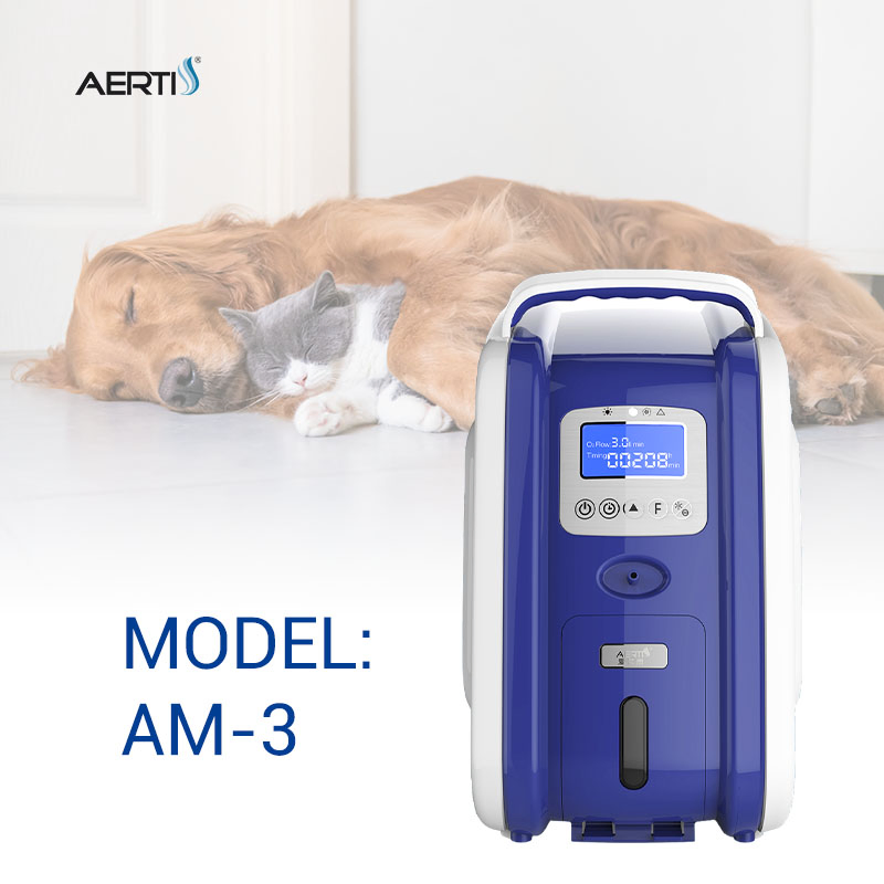Aerti Oxygen Supplement Device 3L Veterinary Care Oxygen Concentrator for Vet Clinic