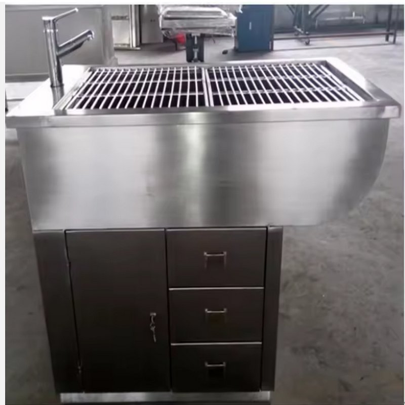 Pet Veterinary Stainless Steel Animal Disposal Dog Grooming Operating Surgical Table