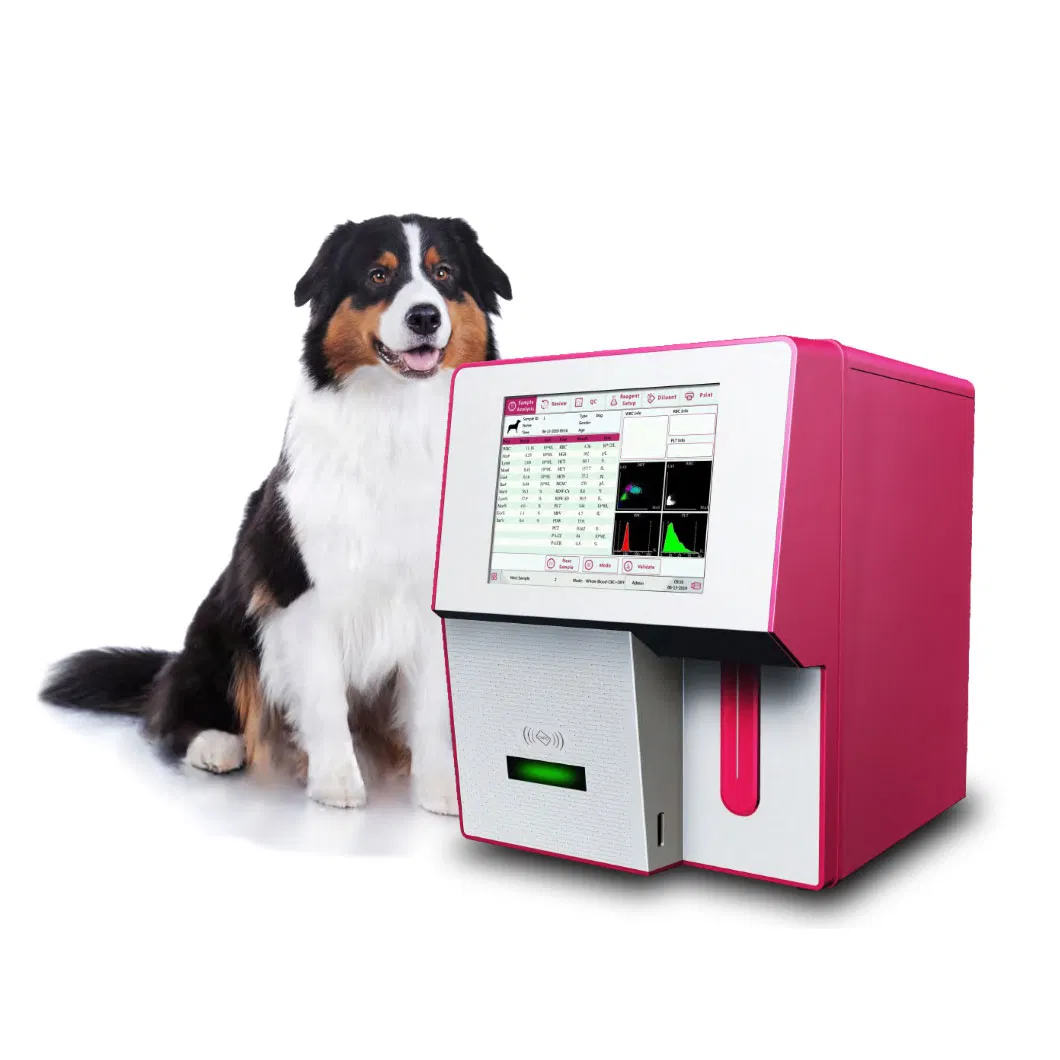 Wvh50 Good Quality Portable Veterinary 5 Part Auto Vet Hematology Analyzer