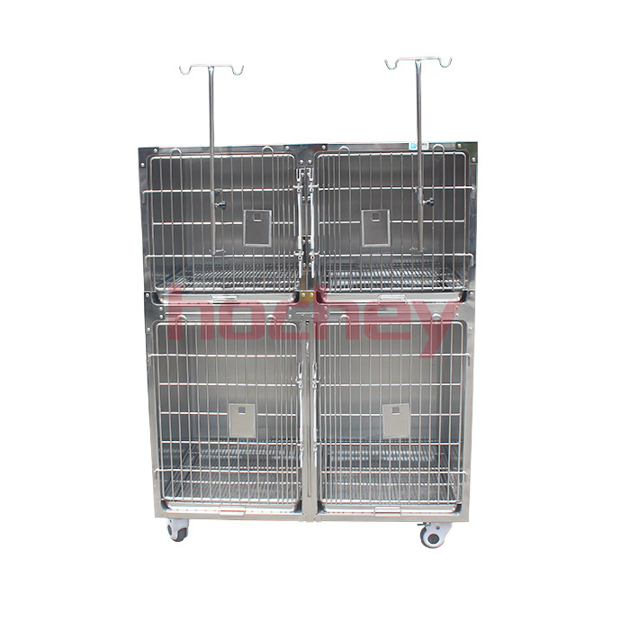 Veterinary Stainless Steel Cage Pet Hospital ICU Cage Veterinary Oxygen Cage Dog Injection Cage Used Veterinary Cage