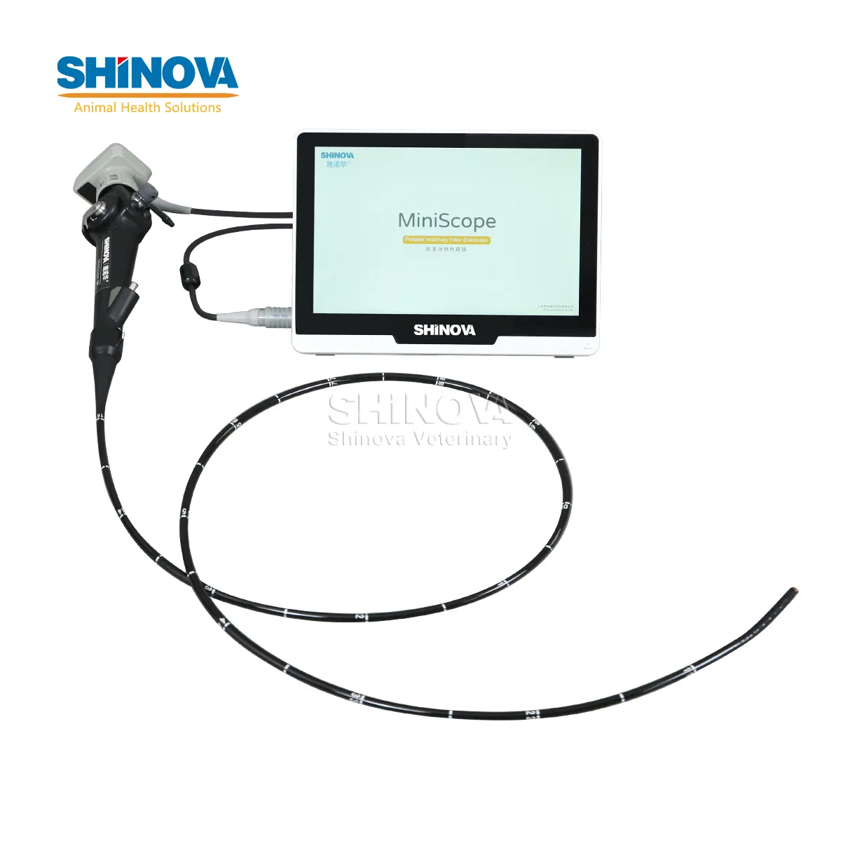 10" Veterinary Flexible Bronchoscope Video Medical Endoscopy Camera System with Monitor