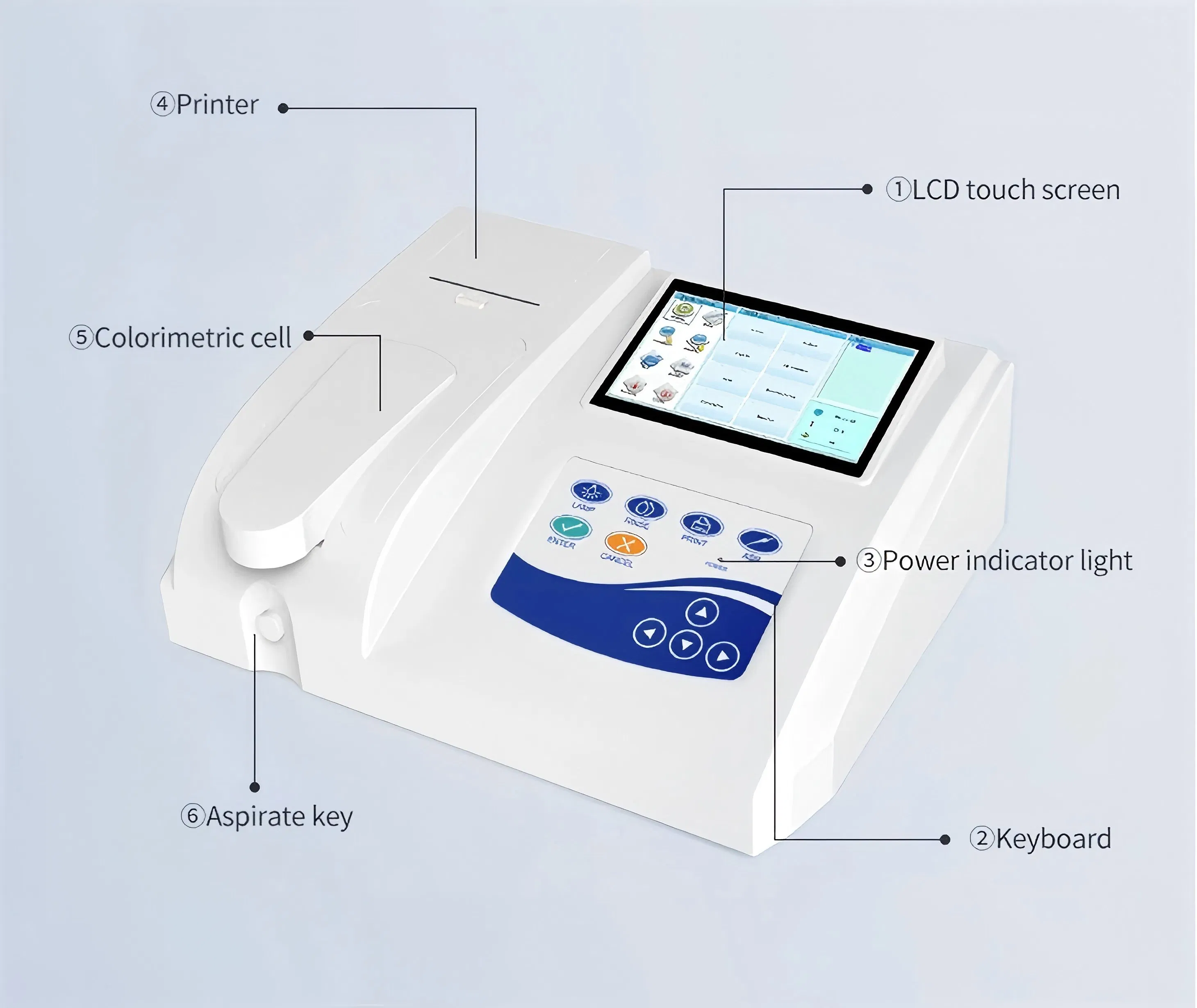 Veterinary Biochemistry Chemistry Analyzer Semi-Auto Chemistry Analyzer for Animal or Pet