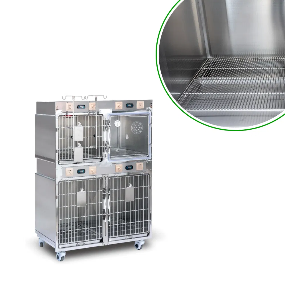 ICU Stainless Steel Pet Hospital Veterinary Dog Cat Animal Clinic Therapy Cages