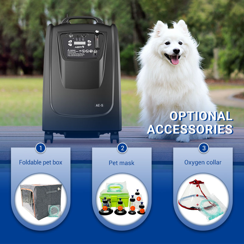 Aerti Veterinary Respiratory Therapy Concentrator Quiet 5L Oxygen Equipment for Animal