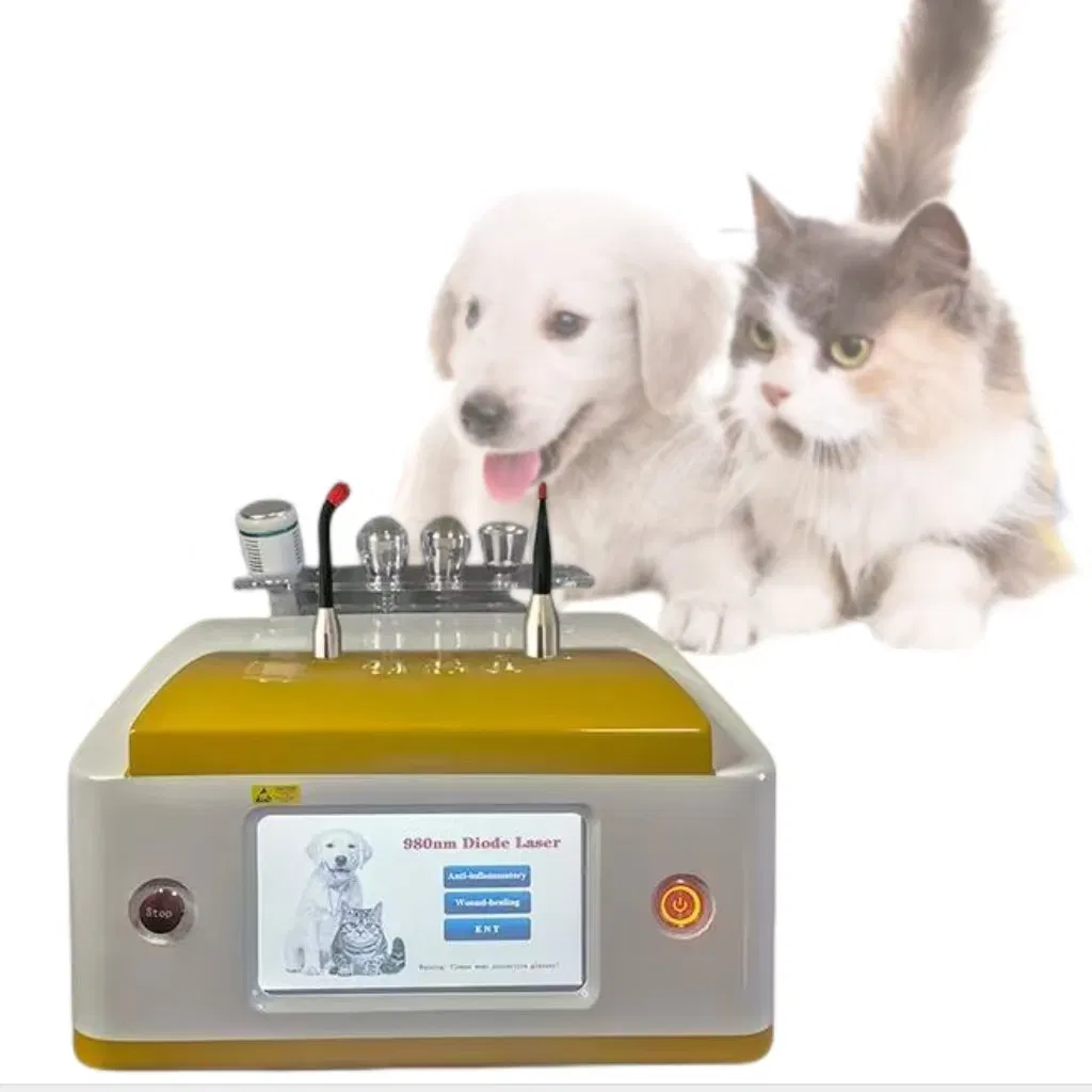High Power 980nm Diode Laser Class IV Vet Laser Would Healing Pain Therapy Veterinary Laser Therapy Equipment