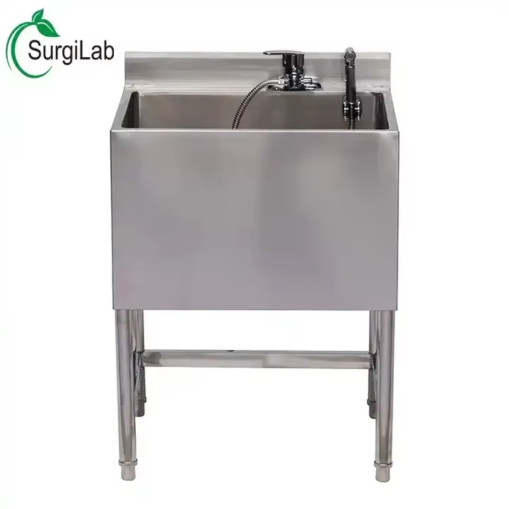 Veterinary Equipment Stainless Steel Bathing Water Tank for Pet Hospital