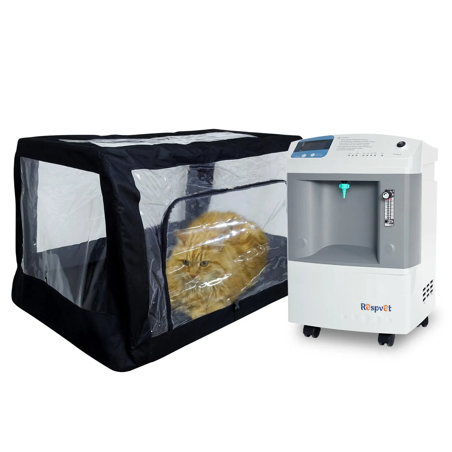 Longfian 93% High purity 10L animal medical veterinary oxygen concentrator connected to chamber