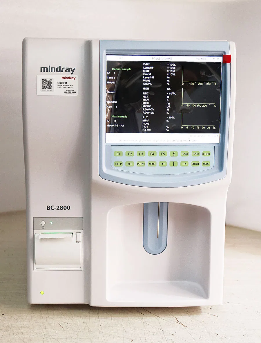 Mindray Bc-2800 Vet Blood Cell Counter Veterinary Fully Auto 3-Part Hematology Analyzer for Pet Hospital