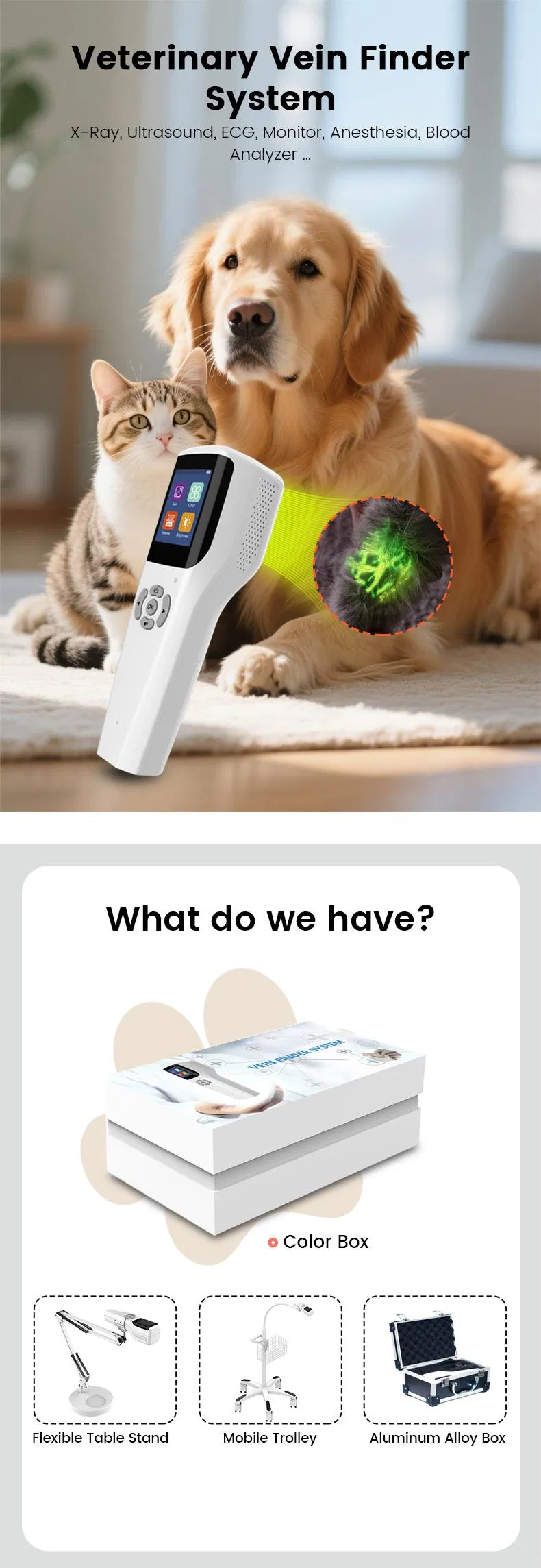 Handheld Vascular Imaging Instrument Features