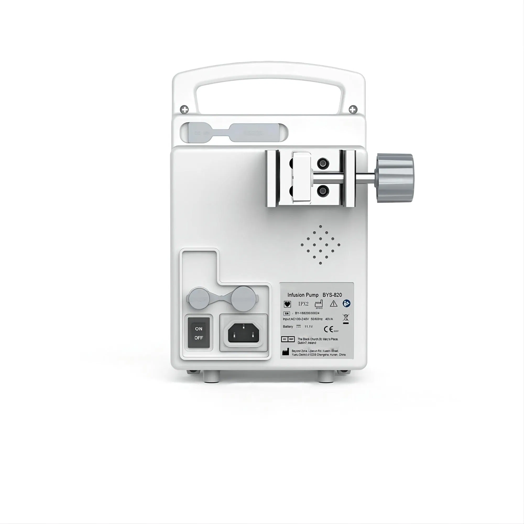 CE ISO GMP Single Channel Dual CPU IV Vet Hospital Smart Veterinary Infusion Pump with Air Bubble Detection &amp; Battery Backup