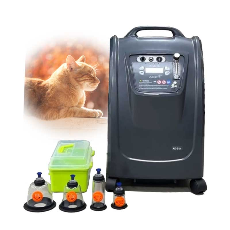5L Vet Oxygen Supply Animal Therapy Machine Veterinary Treatment Oxygen Concentrator