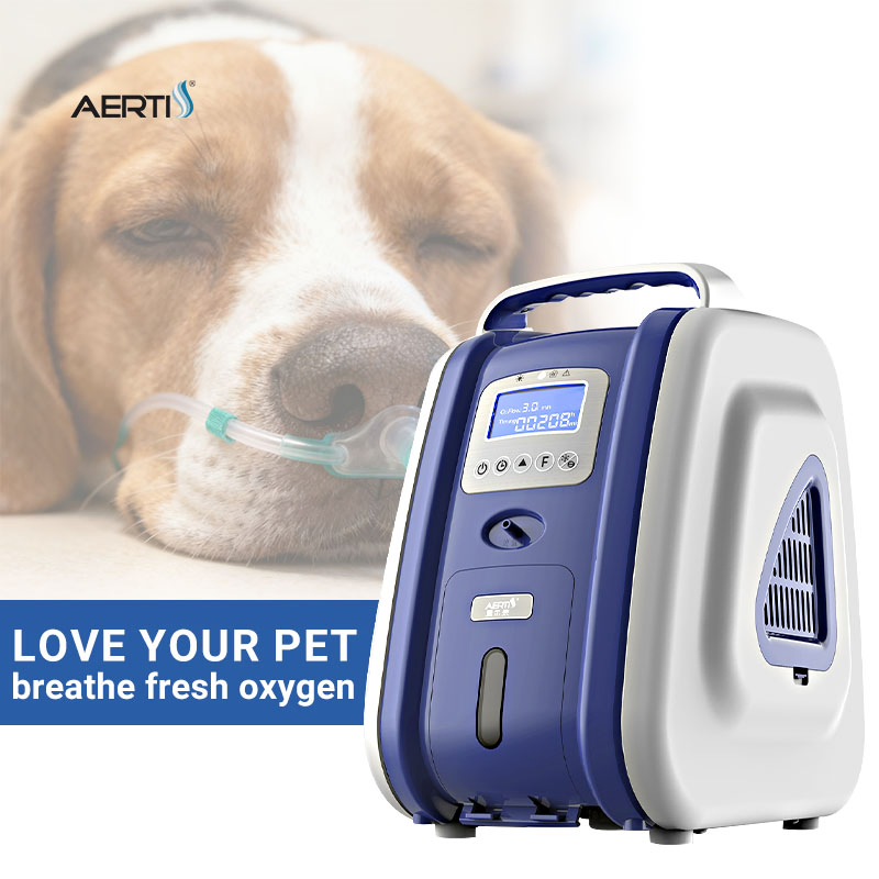 Aerti Oxygen Supplement Device 3L Veterinary Care Oxygen Concentrator for Vet Clinic