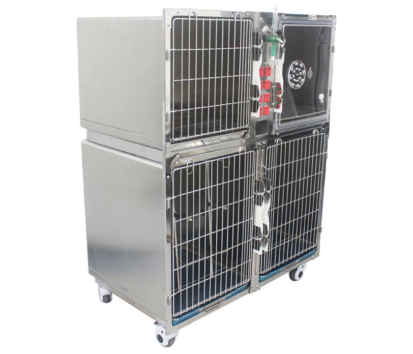 Stainless Steel Pet Electric Power Veterinary Kennel ICU Care Oxygen Cage