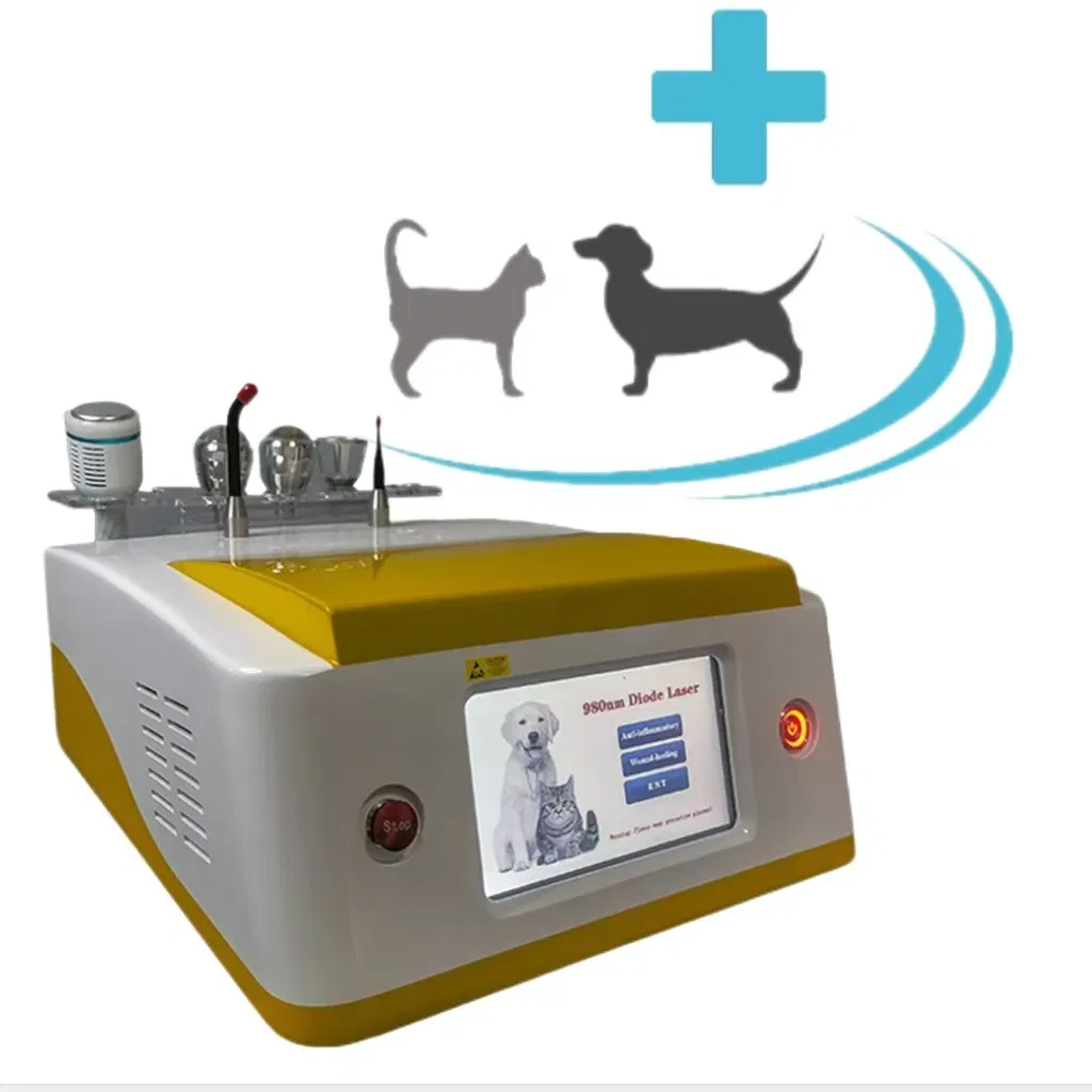 Class IV Cold Laser 980nm Red Light Therapy Pet Pain Relief Animal Hospital Use Veterinary Laser Therapy Equipment