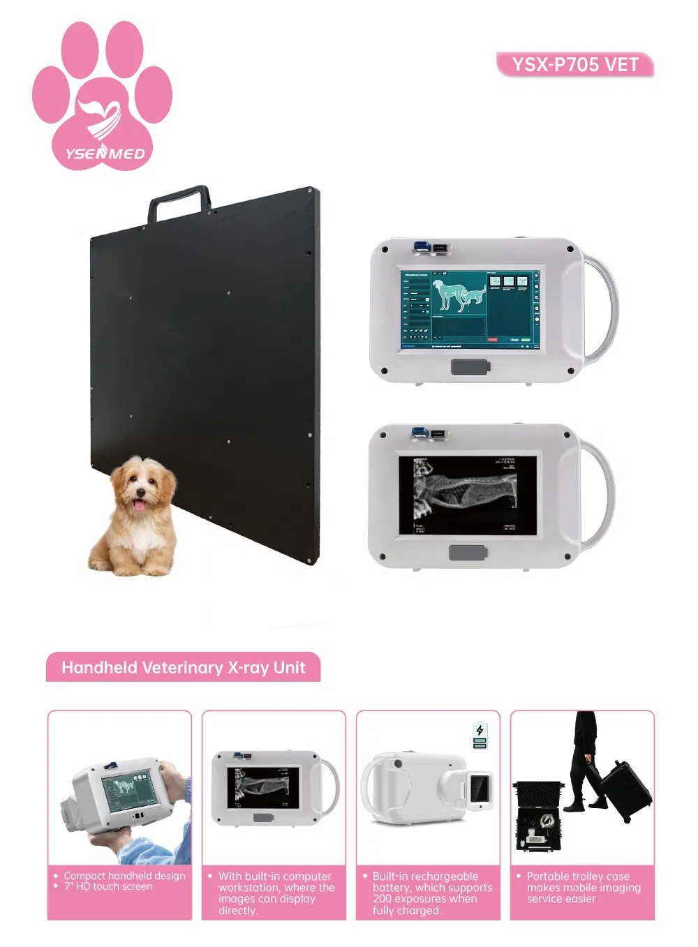 Veterinary Mini Handheld Digital X-ray Machine View 1