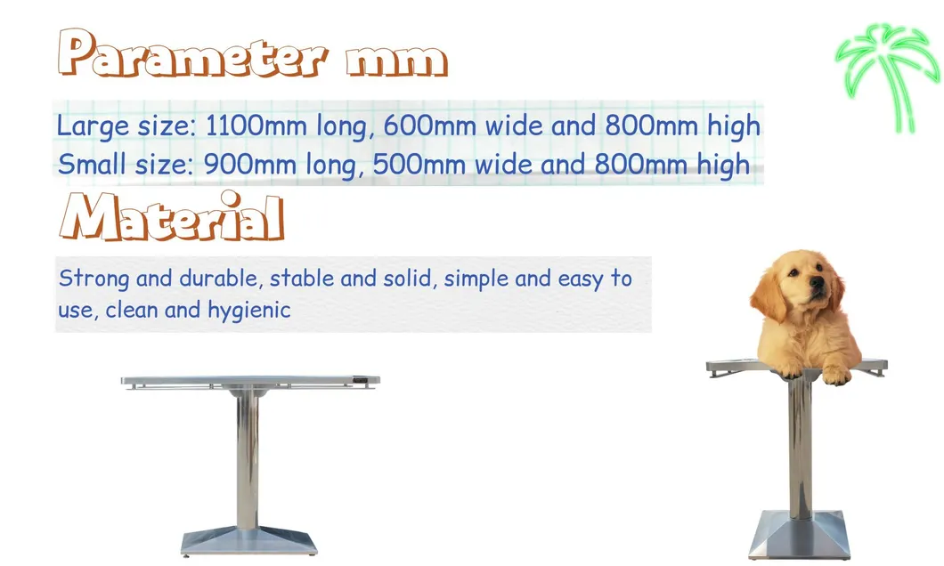 Veterinary Equipment Stainless Steel Pet Examination Table Detail