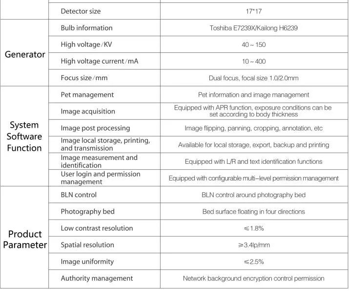 X-ray System Component 1