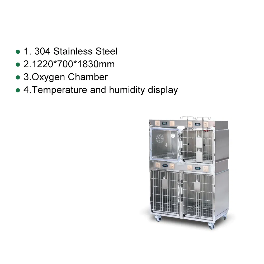 ICU Stainless Steel Pet Hospital Veterinary Dog Cat Animal Clinic Therapy Cages