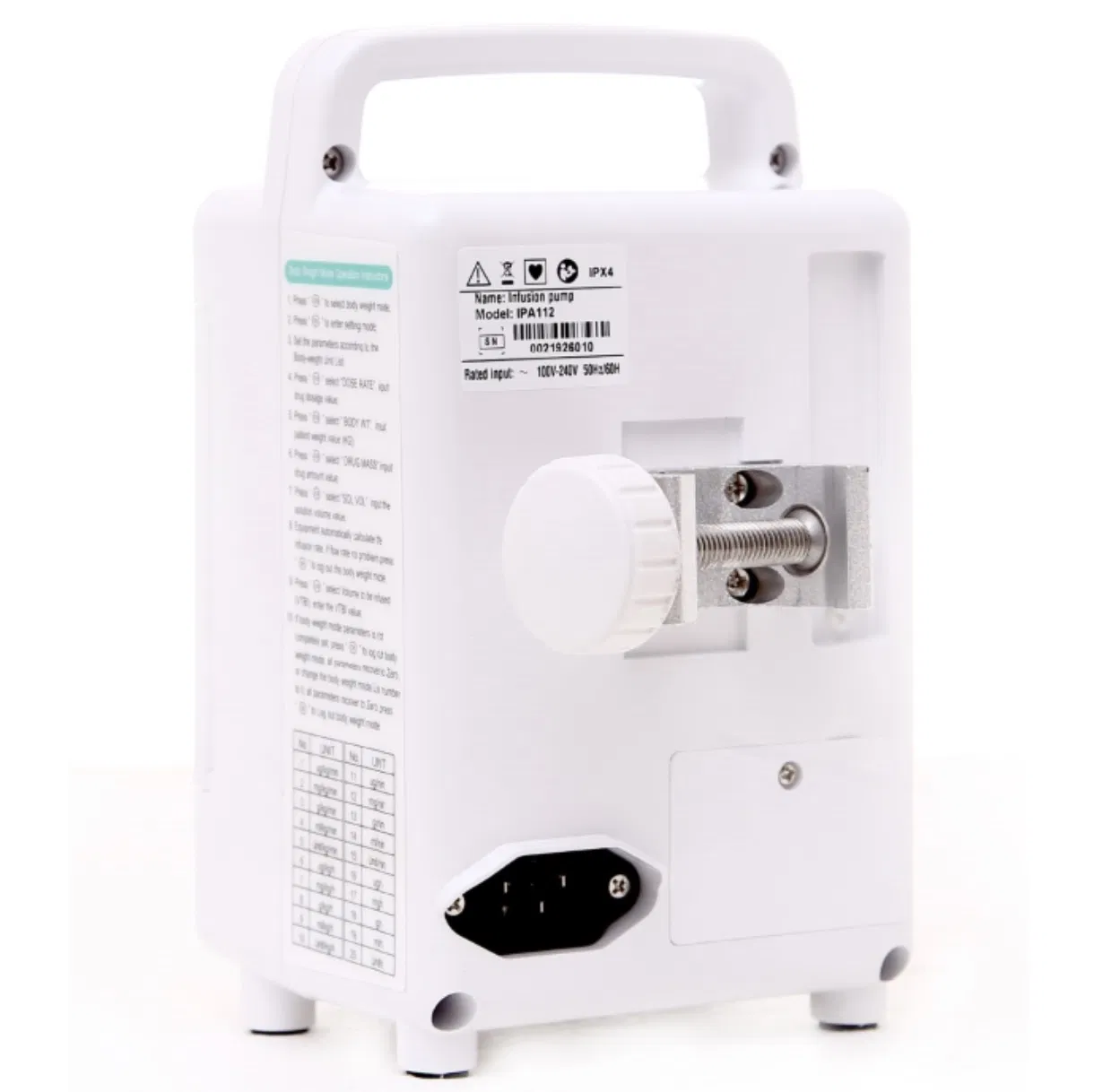 Thr-Ipa211 LED Screen Chemotherapy Good Quality Medical Veterinary Infusion Pump