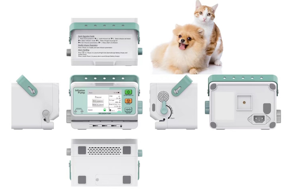 Veterinary-Instruments Portable Medical Analyzer Veterinary Infusion Pump for Vet