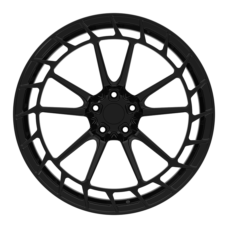 Roues en alliage d'aluminium forgé noir brillant All-New Tixin T6061 pour coupés décapotables