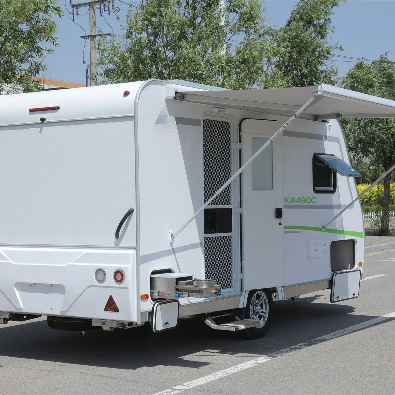 Adventure-Ready Ka490c Camper Travel Trailer - off-Grid Capable &amp; All-Weather Performance