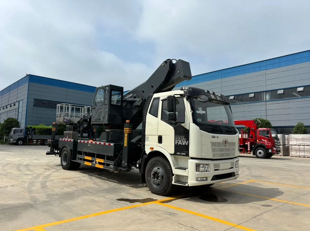 FAW Lifting Equipment Straight Arm Aerial Work Platform Truck Heavy-Duty High Altitude Truck