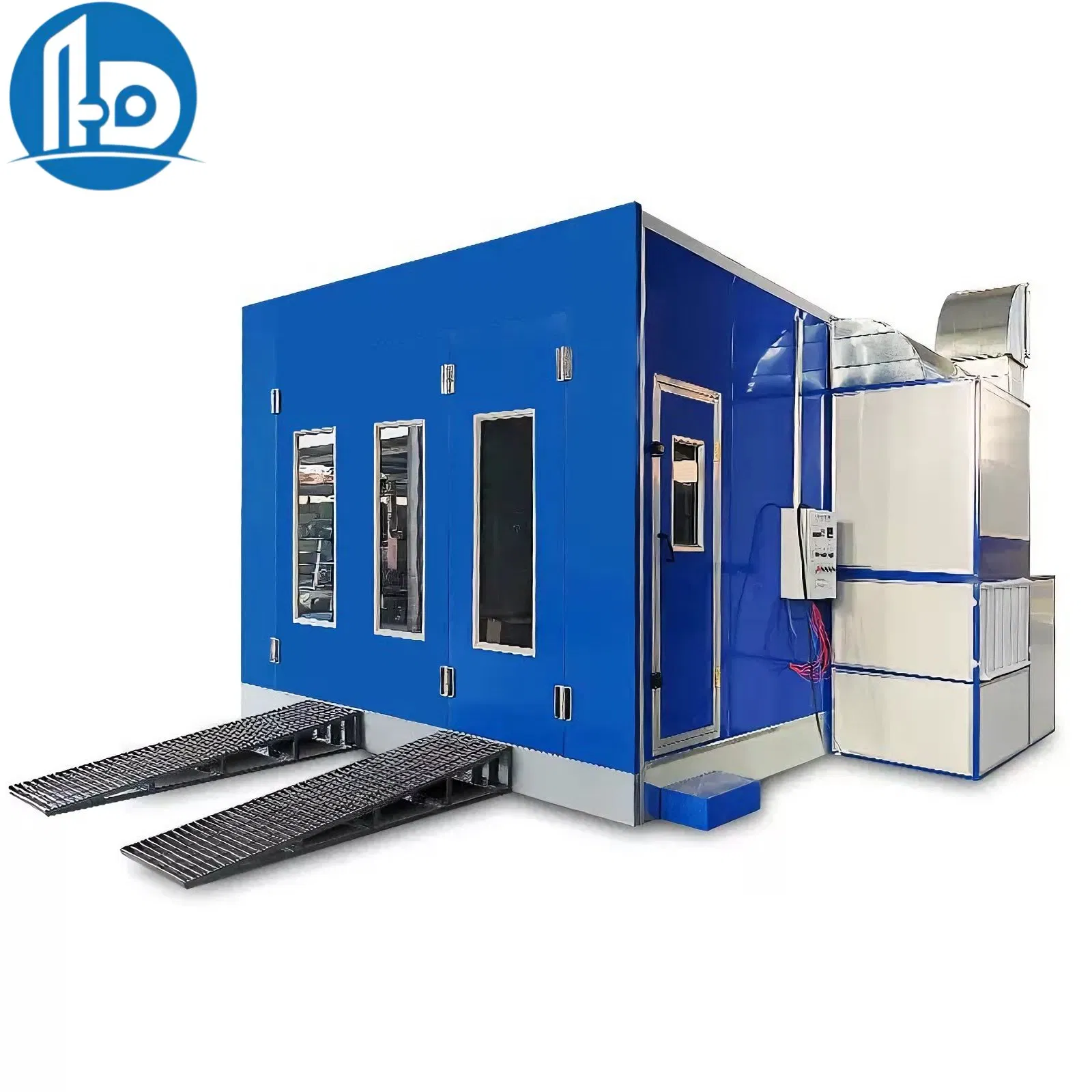 Intelligent Energy Saving Automotive Spray Booth with Touch Screen Control 8500m³/H Air Volume and RoHS Compliance for Compact Suvs and Crossover Vehicles