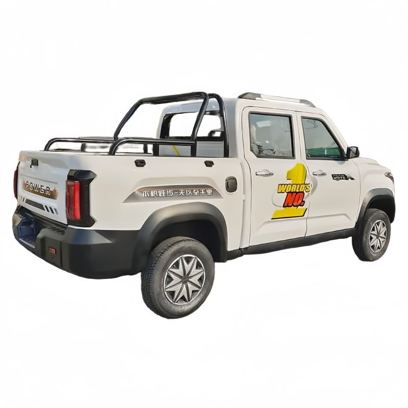 Maintenance-Free 4X4 Mini Electric off Road Pickup Truck Popular Left Steering Electric Vehicle Cargo Van Extended Body with Large Cargo Box