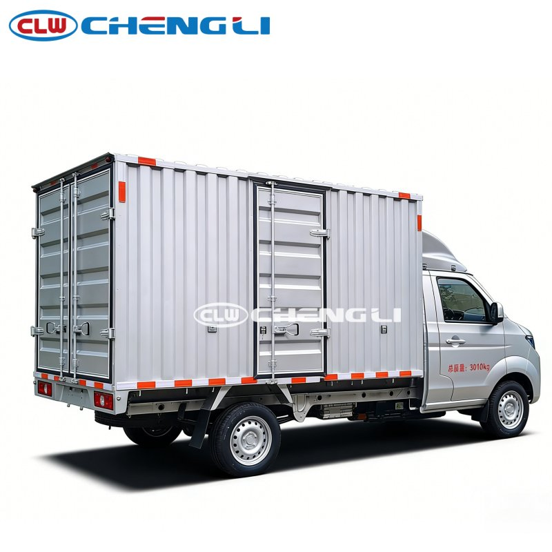 Electric 4X2 Corrugated Box Truck Zero-Emission with Automatic Powertrain System for City Delivery