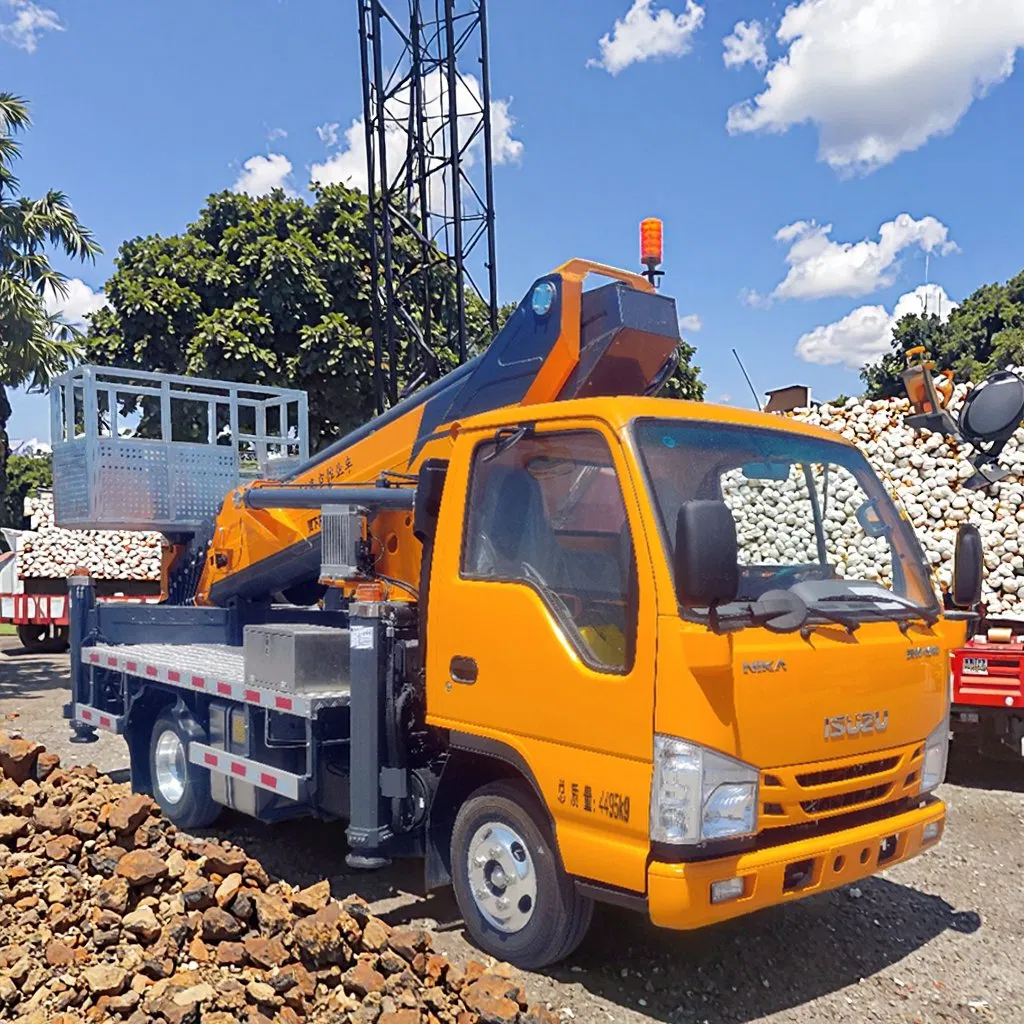 Robust Aerial Work Crane Truck for Heavy-Duty Applications