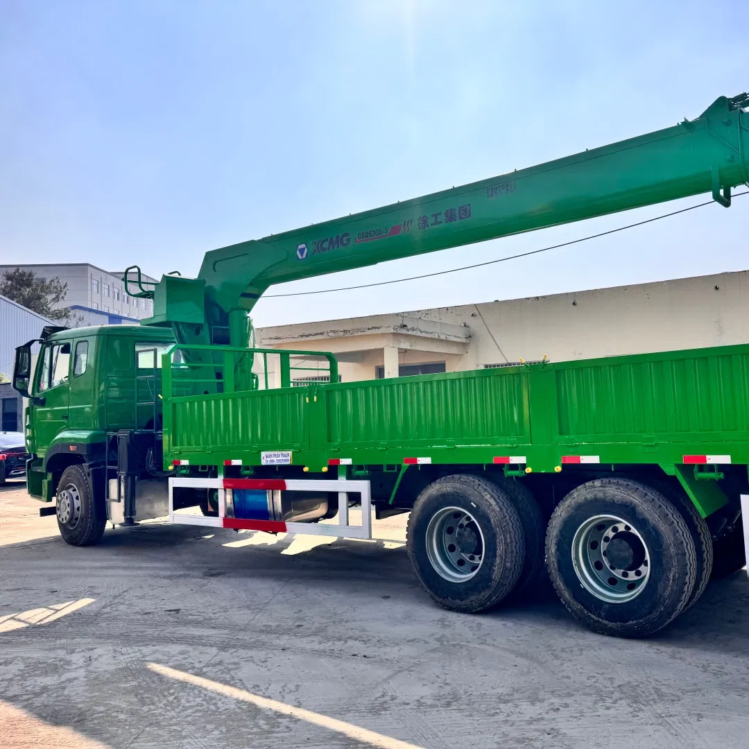 Sinotruk HOWO Nx 6*4 Used Crane Truck Refurbished Chassis New Crane Heavy Duty Work Truck