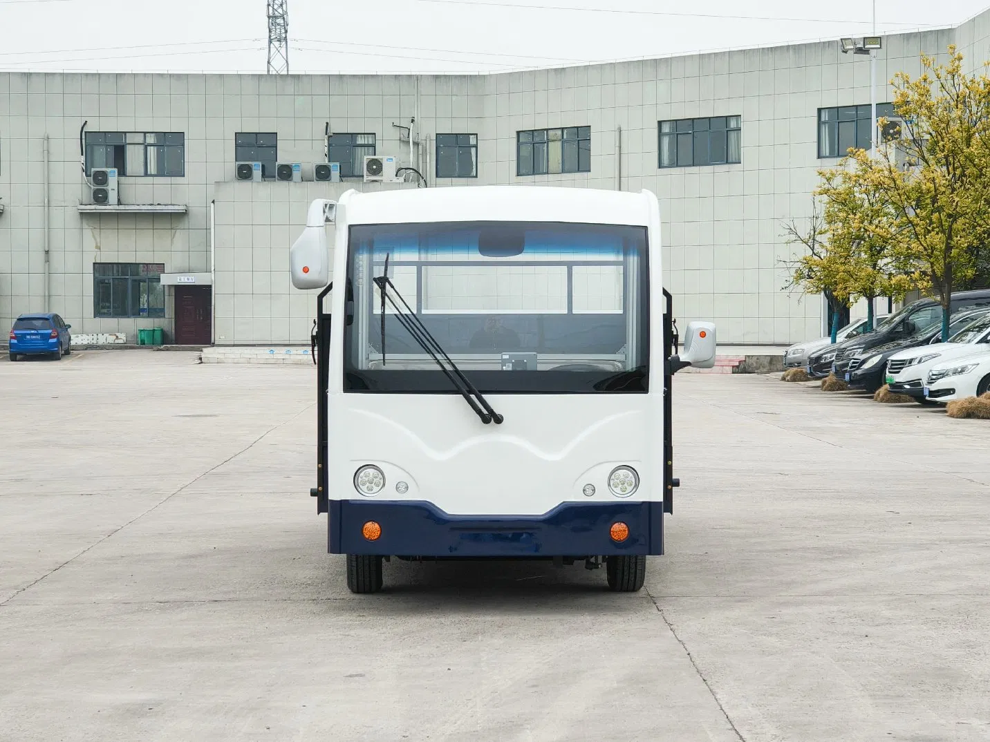 Enclosed Driving Cab 2 Seats Electric Cargo Truck 3t Delivery Pickup Truck