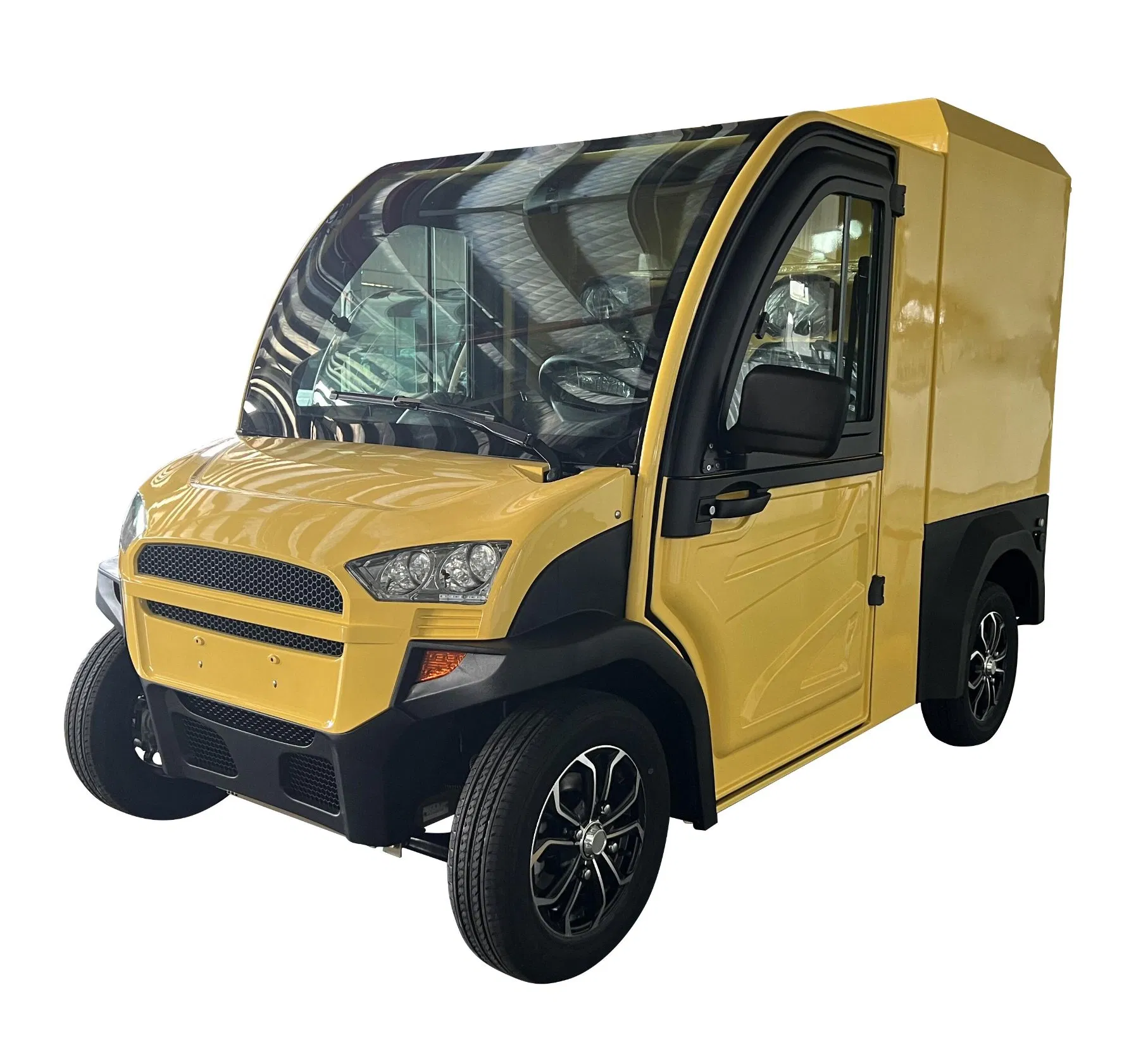 Lgao 2 Seats Electric Van Mini Cargo Delivery Box Truck Cargo Golf Cart Payload 600kgs