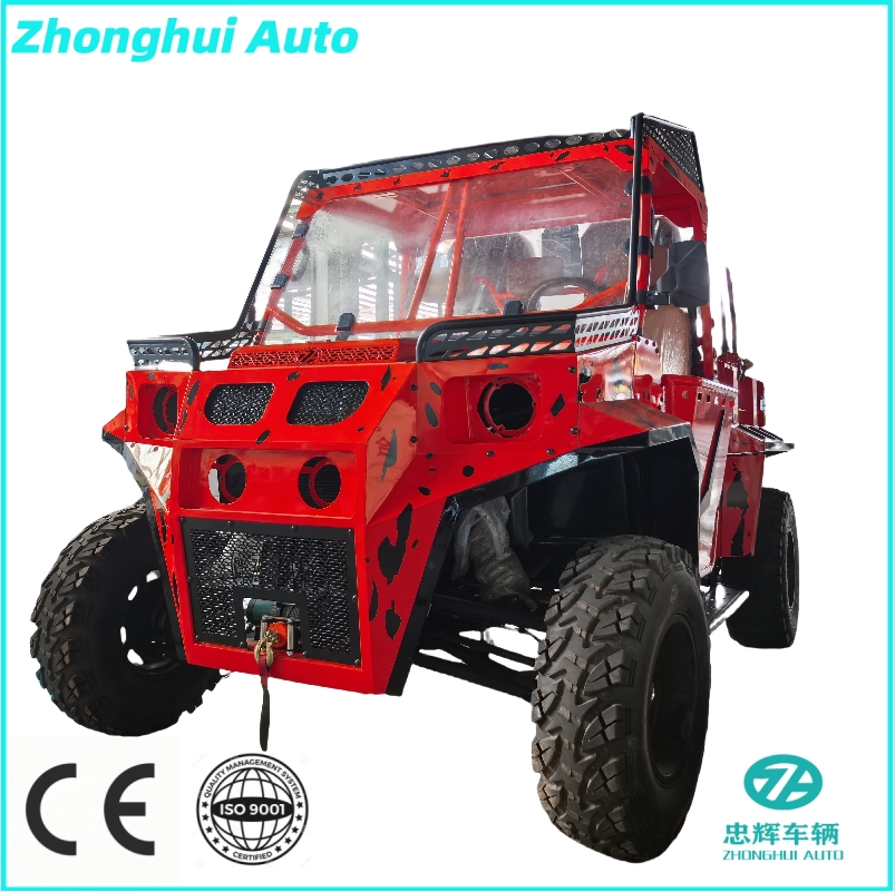 2024 New Super Cool Customizable Color Electric ATV 4X4 UTV off-Road Kart Adult 3 Wheel Electric Sightseeing Dune Buggy for Sale Utility Vehicle Parts