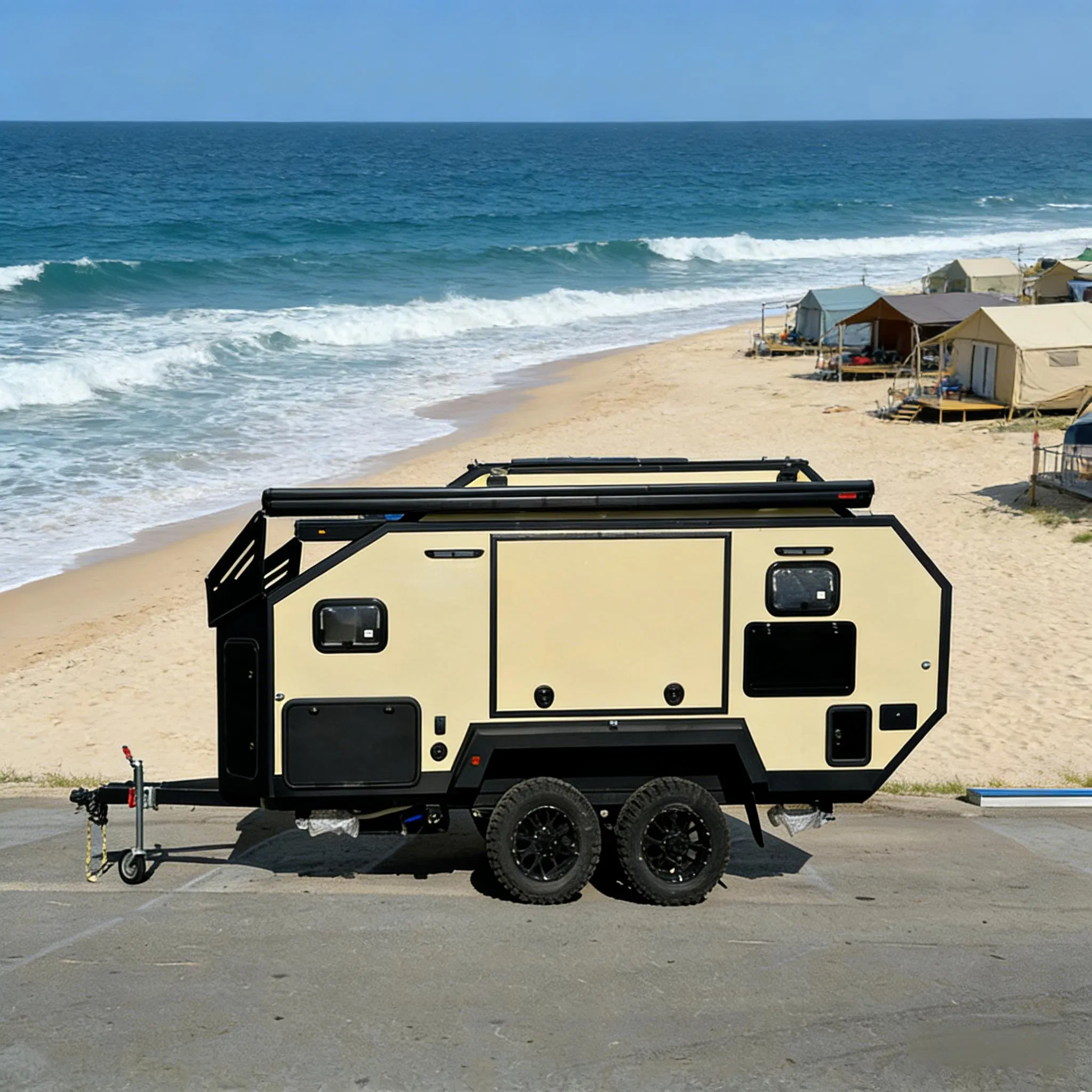 Adventure-Ready 15FT off-Road Camper with Comfortable Bunk Beds