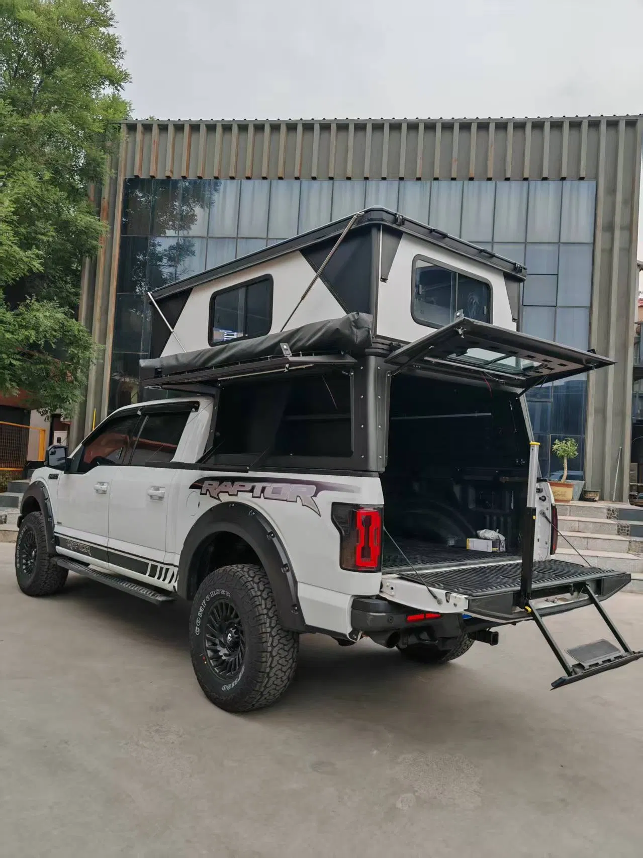 Pickup Camper Topper Pop up Roof Tent Outdoor Adventure 4X4 Offroad Canopy Truck Camper